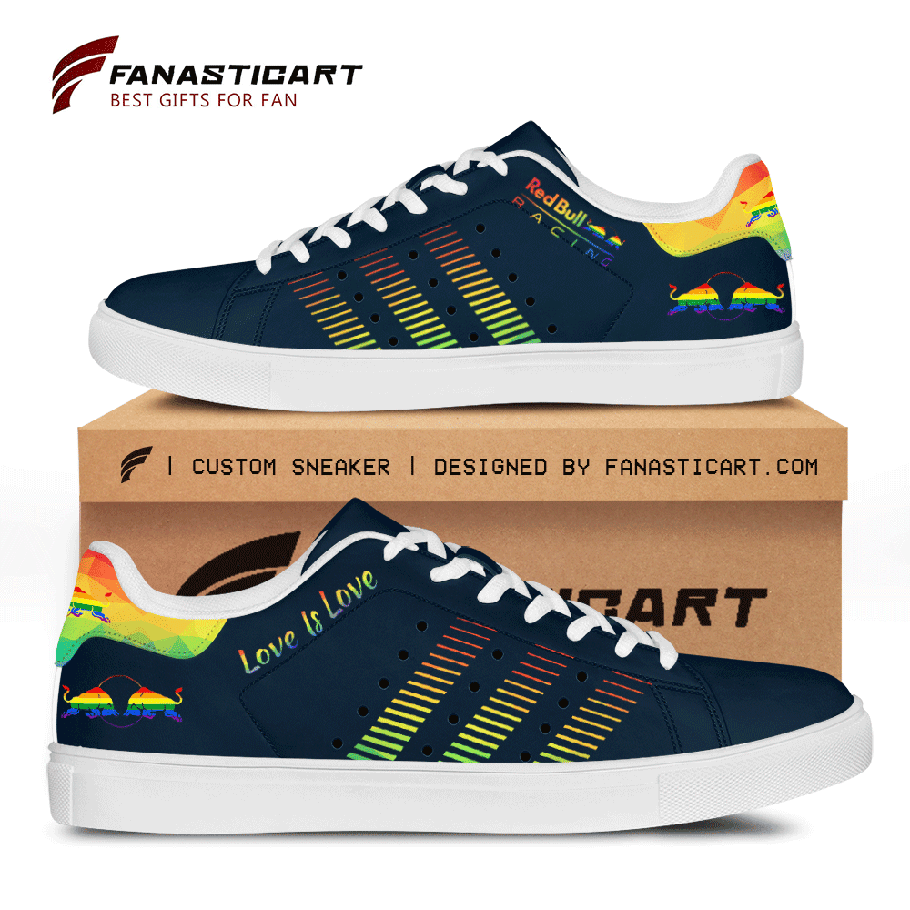 Ideafootwear Red Bull Racing Skate Stan Shoes Sneakes For Men And Women 16