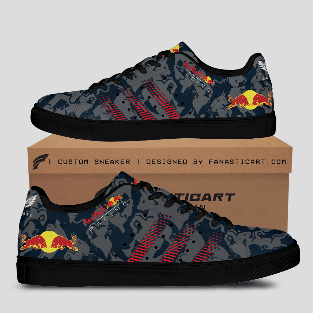 Ideafootwear Red Bull Racing Skate Stan Shoes Sneakes For Men And Women 14