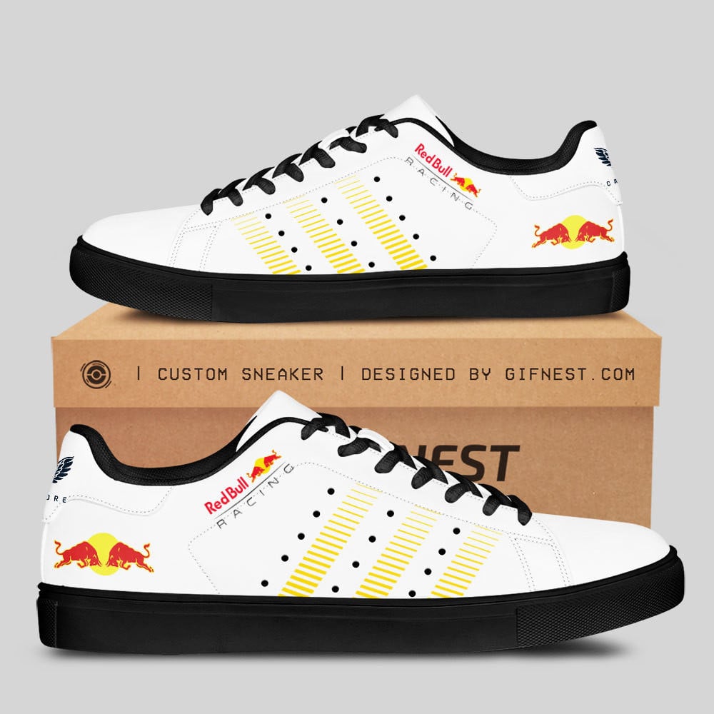 Ideafootwear Red Bull Racing Skate Stan Shoes Sneakes For Men And Women 12