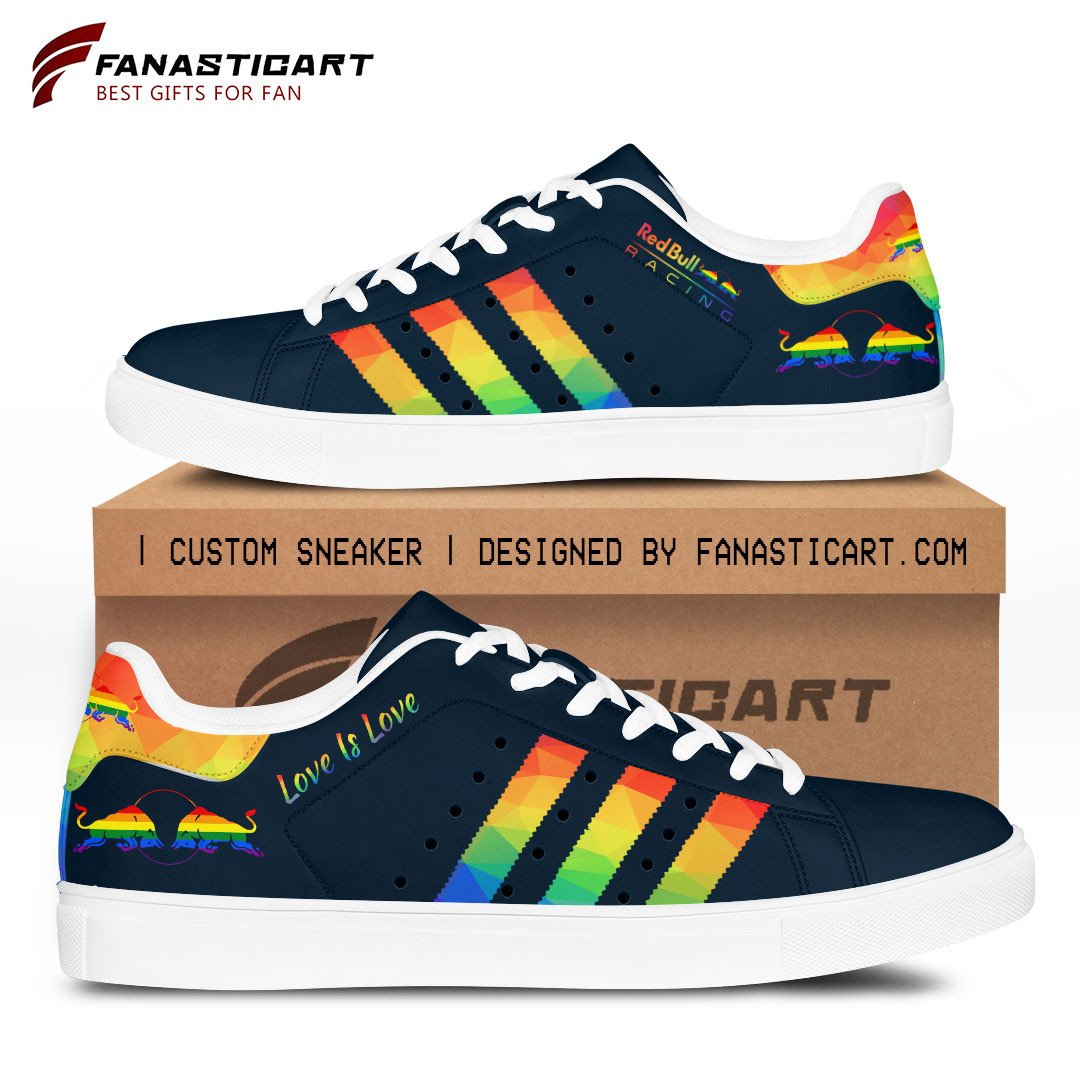 Ideafootwear Red Bull Racing Skate Stan Shoes Sneakes For Men And Women 19
