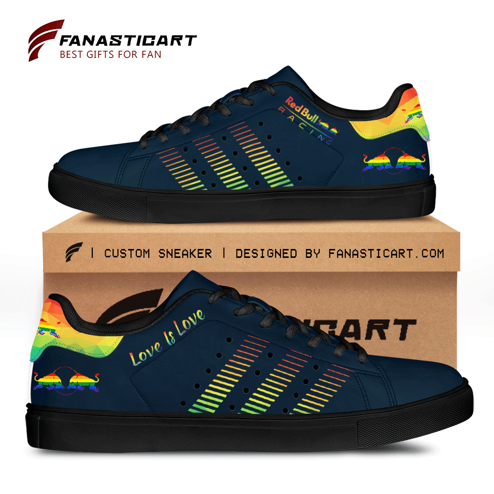 Ideafootwear Red Bull Racing Skate Stan Shoes Sneakes For Men And Women 16