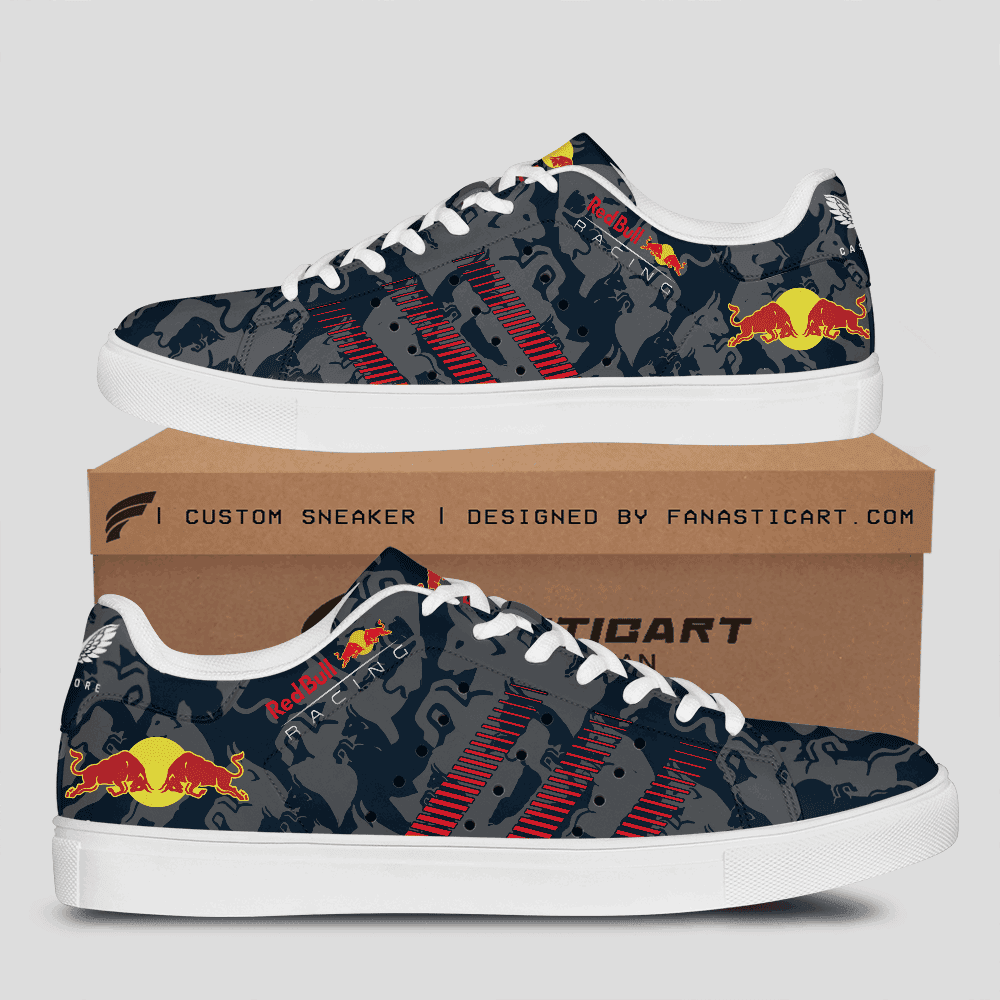 Ideafootwear Red Bull Racing Skate Stan Shoes Sneakes For Men And Women 14