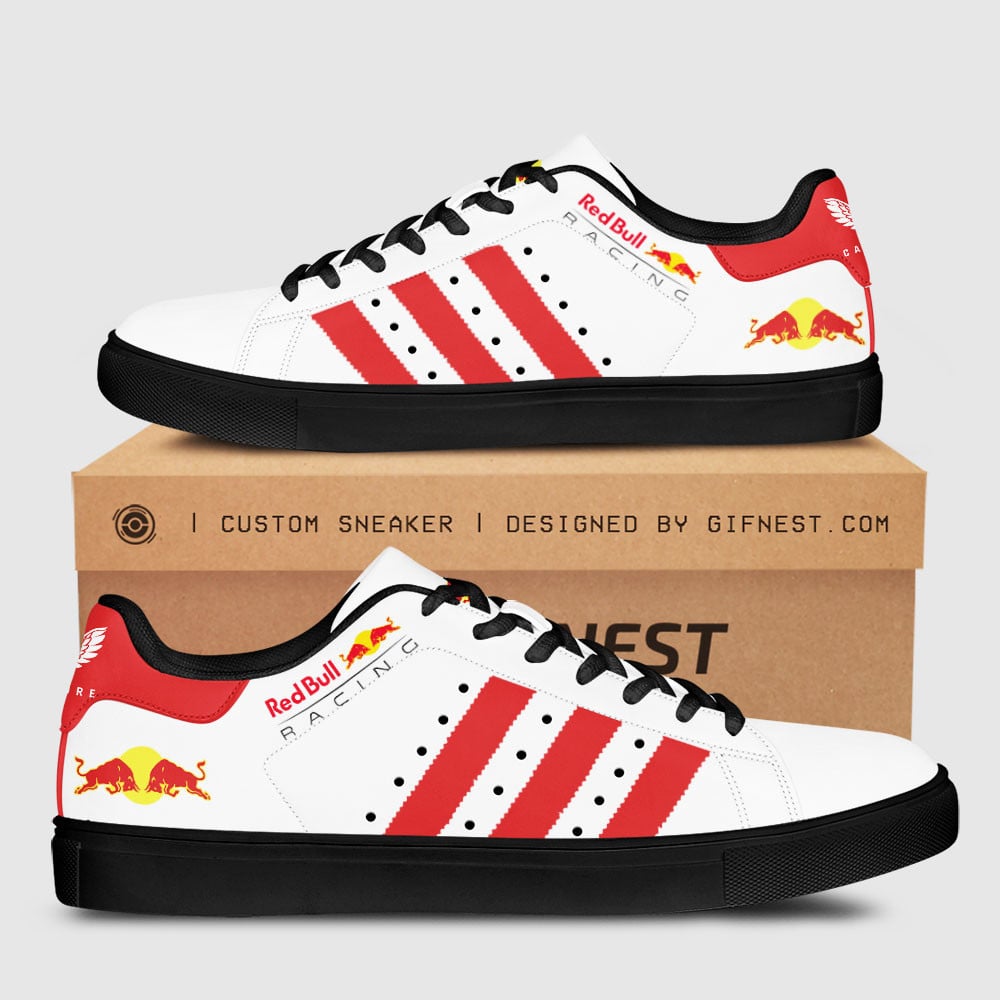 Ideafootwear Red Bull Racing Skate Stan Shoes Sneakes For Men And Women 13
