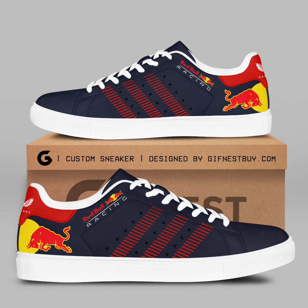 Ideafootwear Red Bull Racing Skate Stan Shoes Sneakes For Men And Women 1