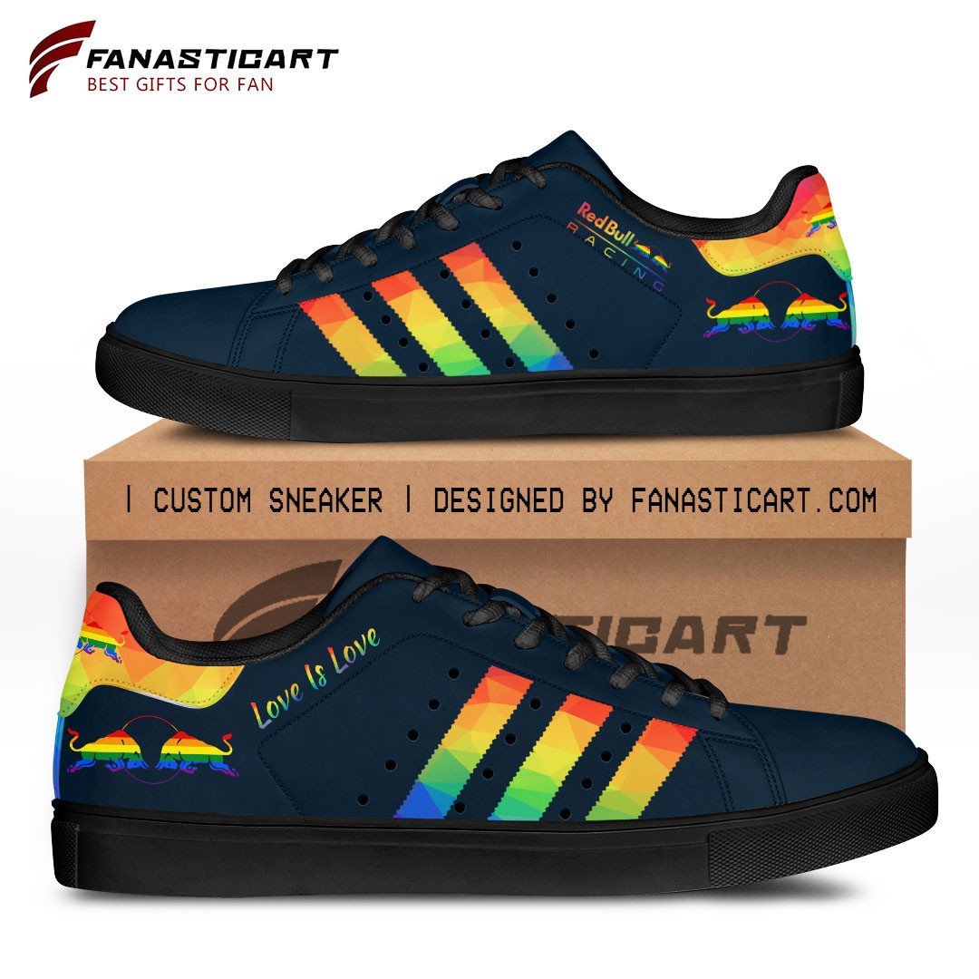 Ideafootwear Red Bull Racing Skate Stan Shoes Sneakes For Men And Women 19