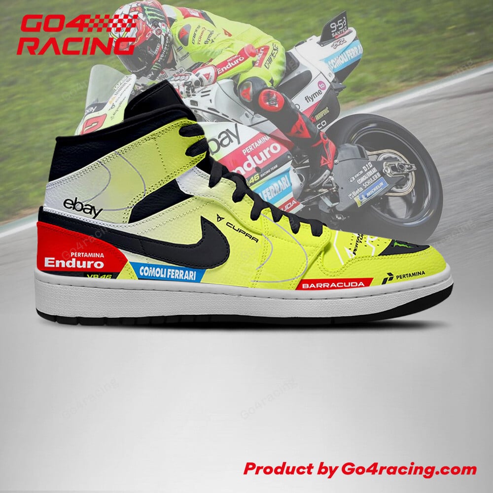 Ideafootwear Redbull KTM Factory Racing AJ1 High Sneakers Shoes For Men And Women 1
