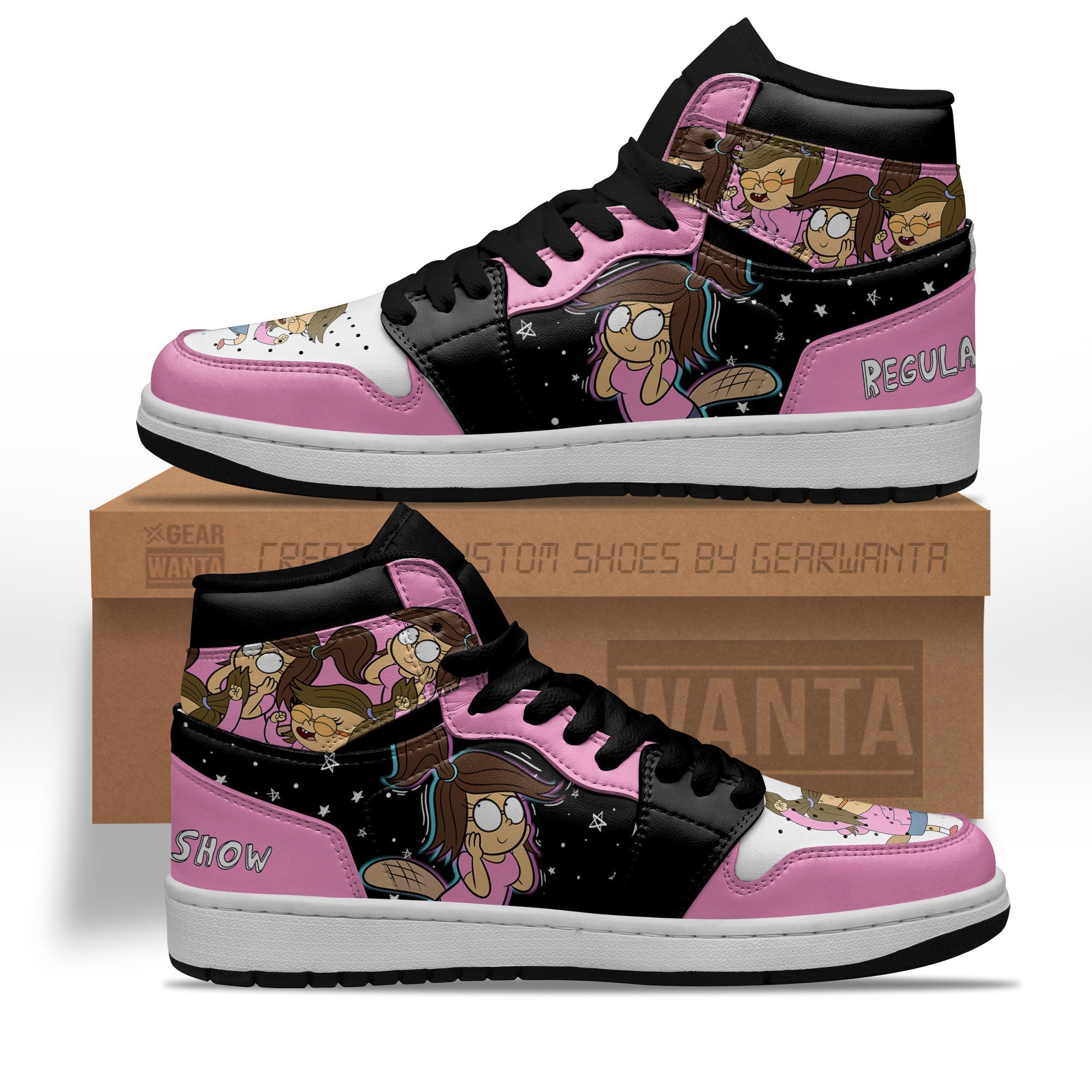 Ideafootwear Regular Show Eileen Roberts AJ1 High Sneakers Shoes For Men And Women 1