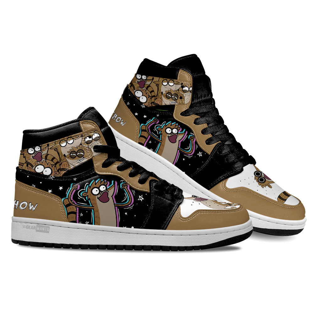 Ideafootwear Regular Show Rigby AJ1 High Sneakers Shoes For Men And Women 1