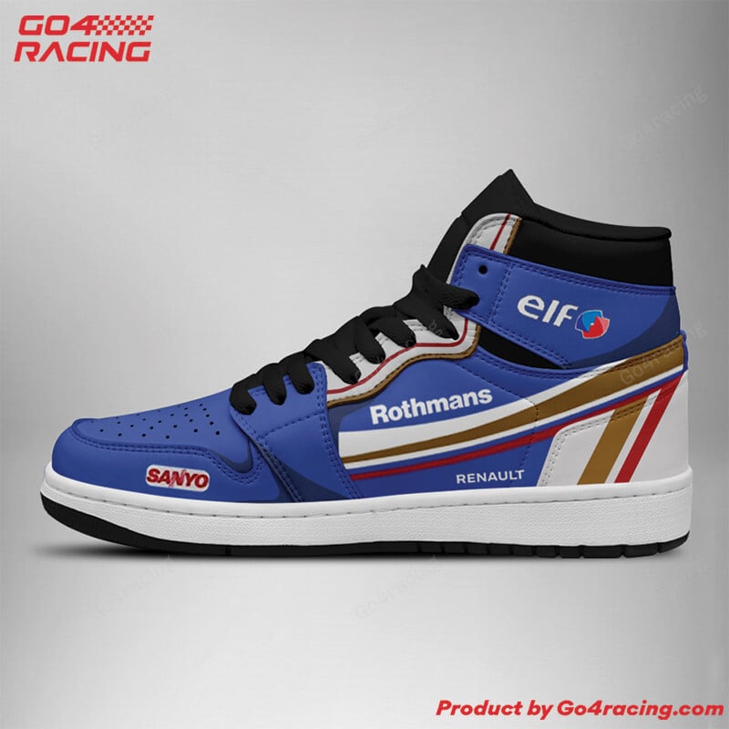 Ideafootwear Renault Formula AJ1 High Sneakers Shoes For Men And Women 1