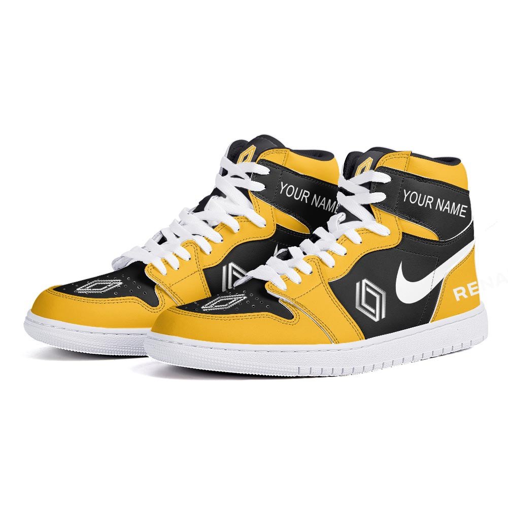 Ideafootwear Renault Trucks AJ1 High Sneakers Shoes For Men And Women 1