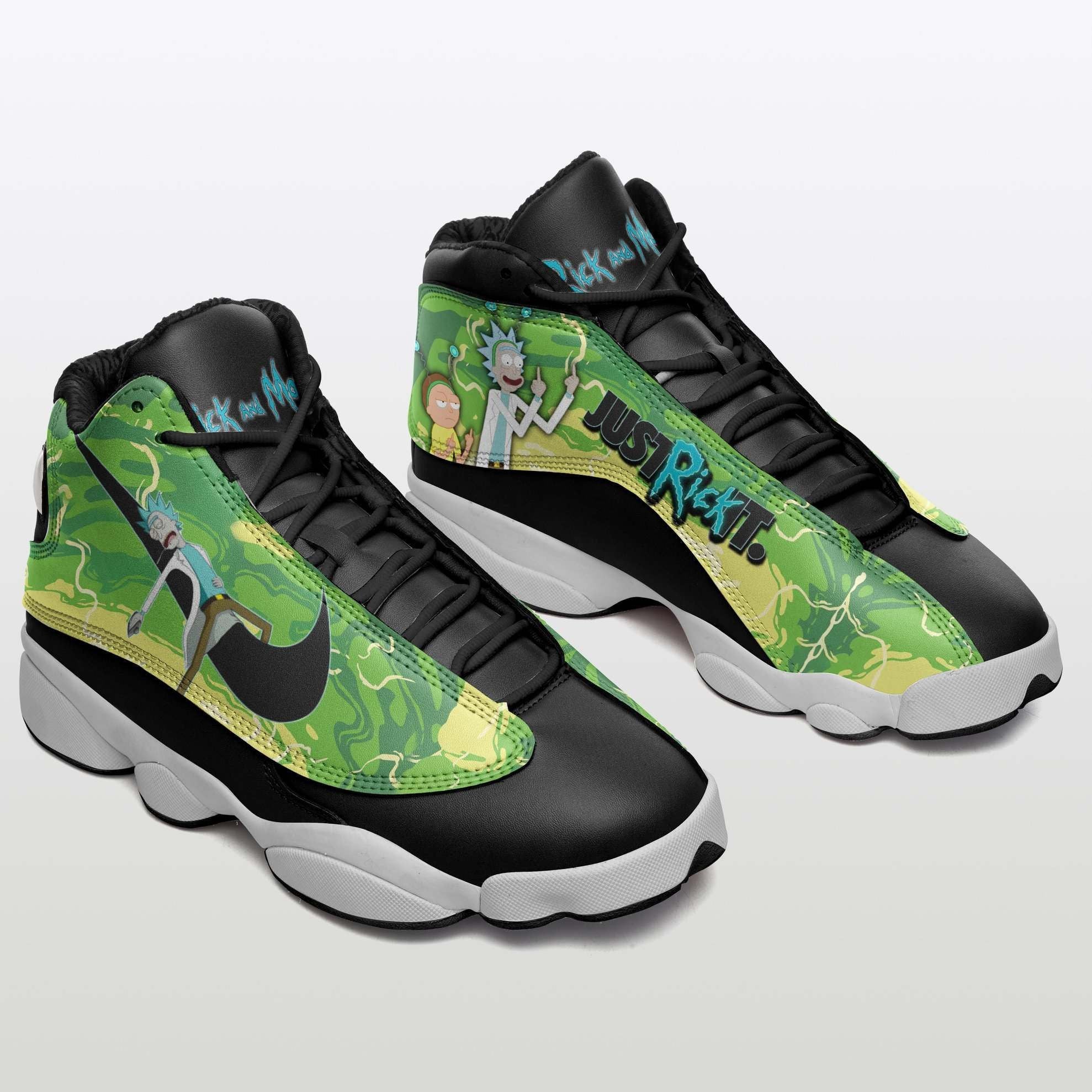 Ideafootwear Rick and Morty AJ13 Sneakers Shoes For Men And Women 3