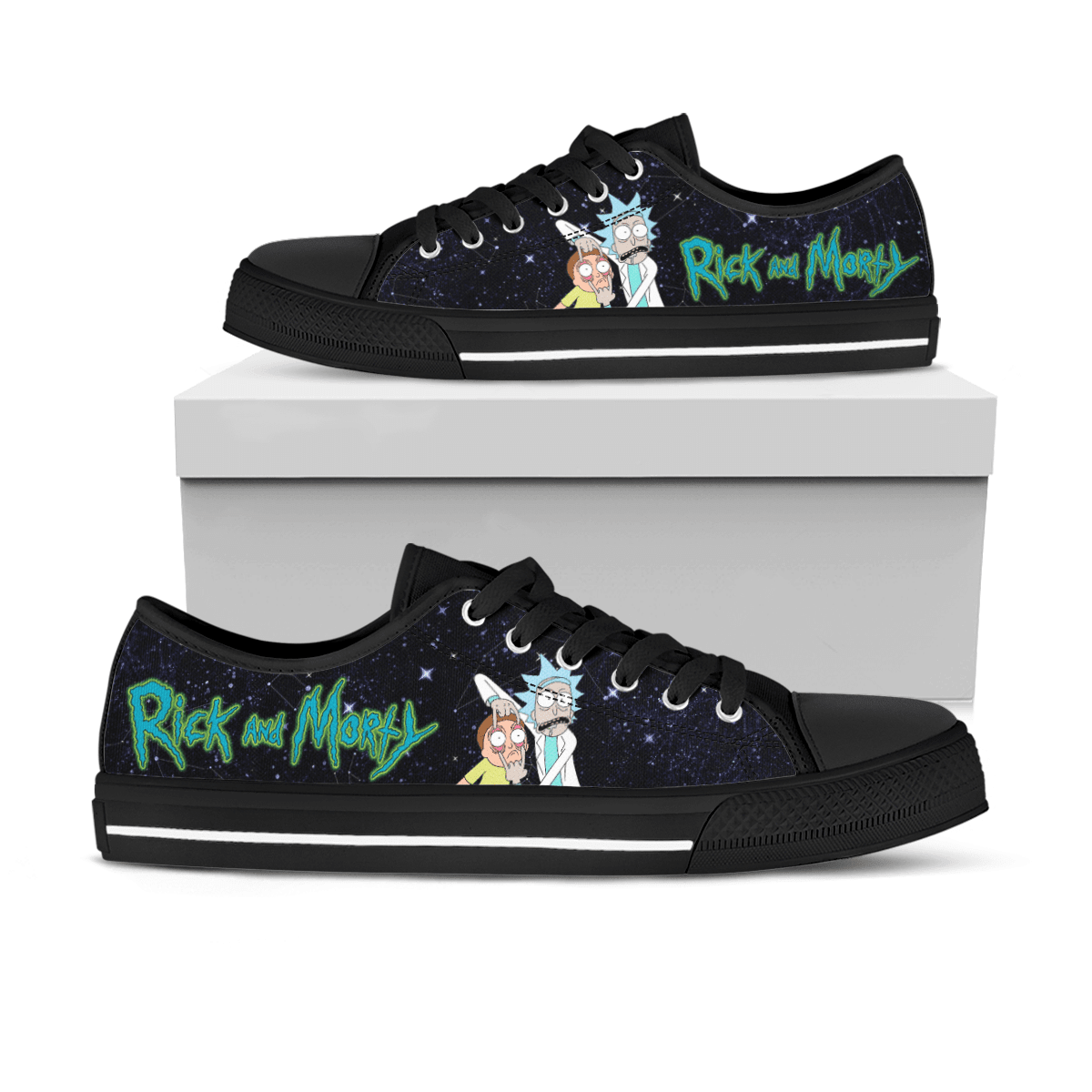 Ideafootwear Rick and Morty Skate Stan Shoes Sneakes For Men And Women 2