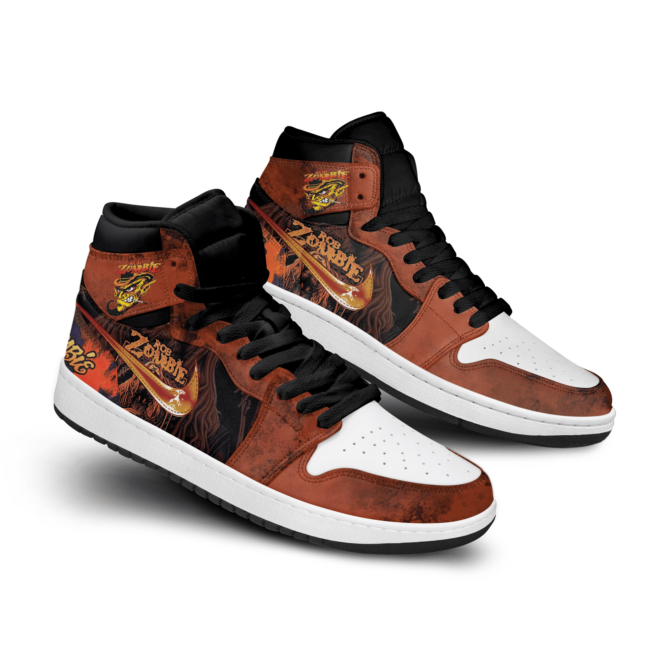 Ideafootwear Rob Zombie AJ1 High Sneakers Shoes For Men And Women 4