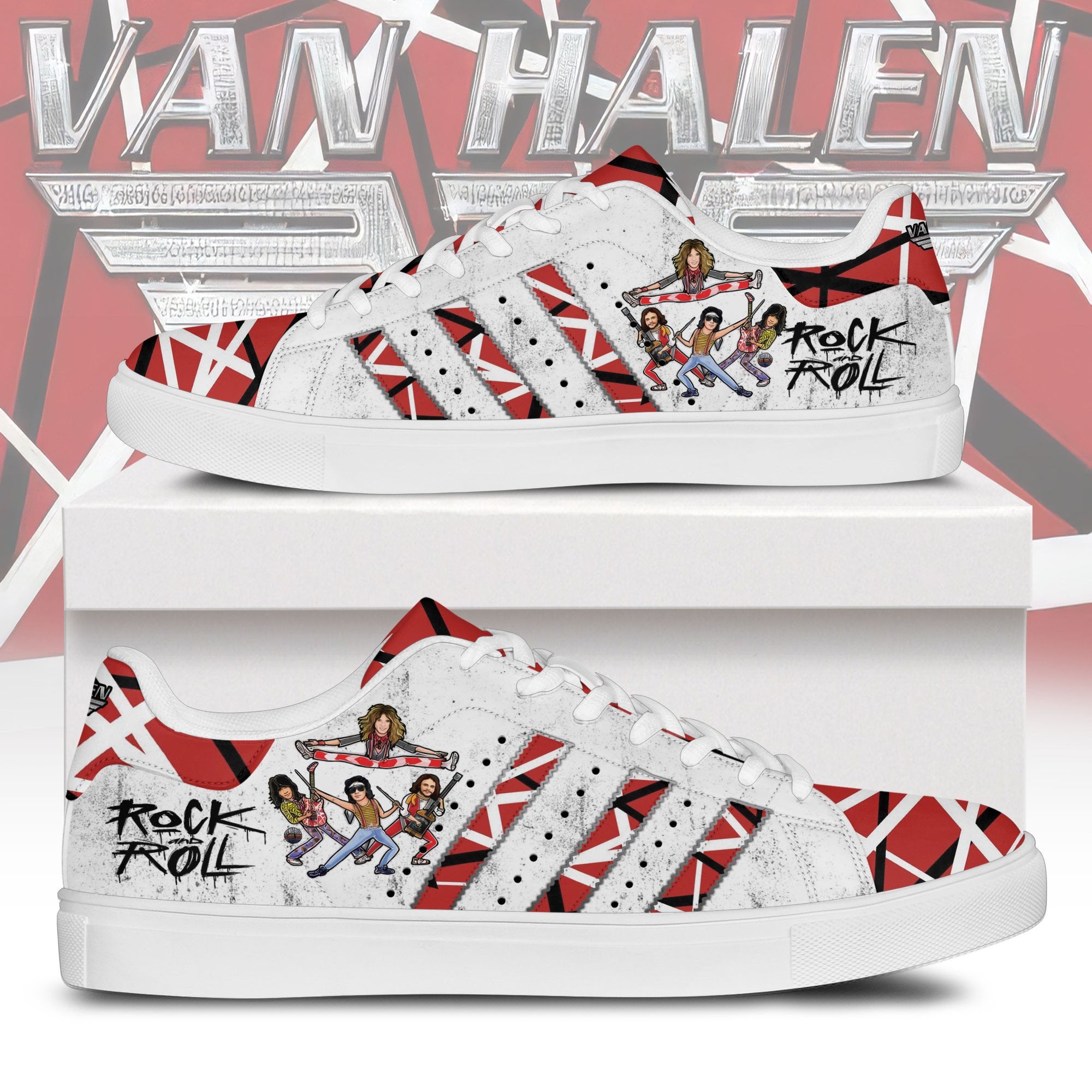 Ideafootwear Rock and Roll Skate Stan Shoes Sneakes For Men And Women 1