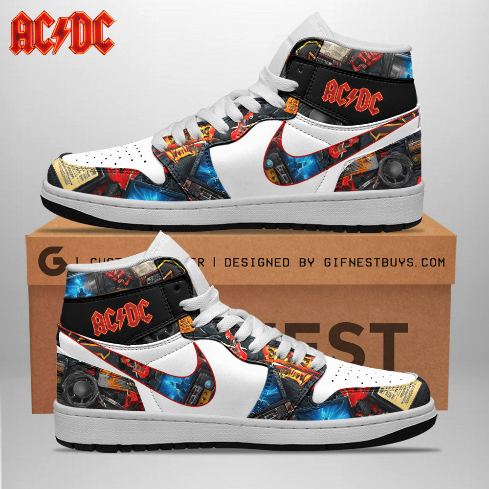 Ideafootwear Rock Music AJ1 High Sneakers Shoes For Men And Women 1