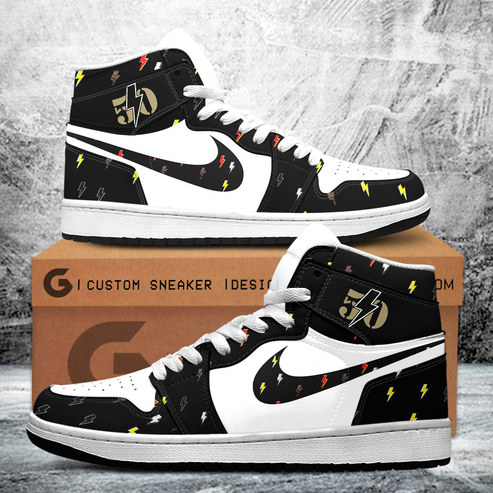 Ideafootwear Rock Music AJ1 High Sneakers Shoes For Men And Women 5
