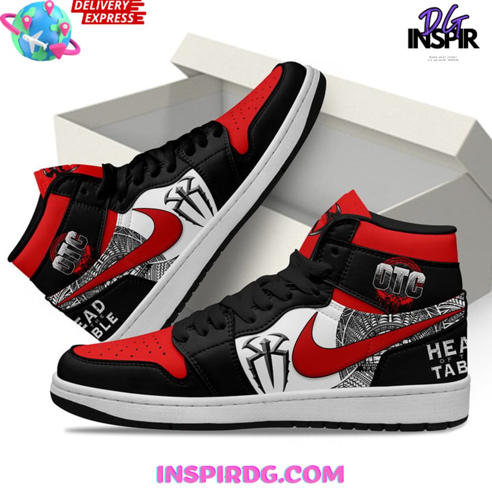 Ideafootwear Roman Reigns AJ1 High Sneakers Shoes For Men And Women 2