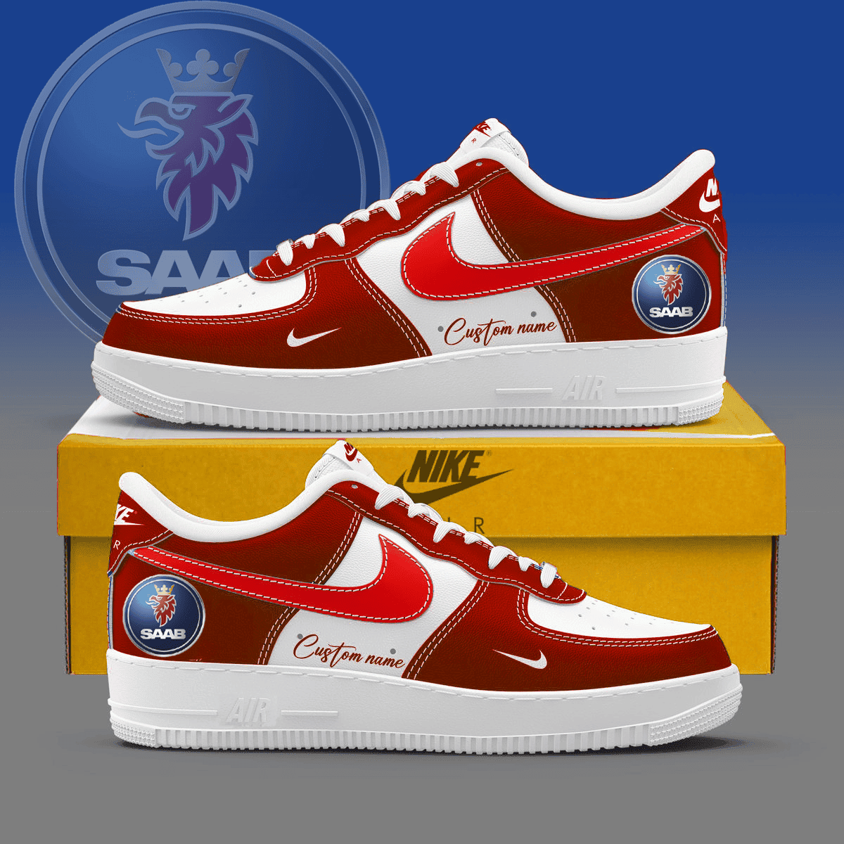 Ideafootwear Saab AB Air Low-Top Sneakers Shoes For Men And Women 7