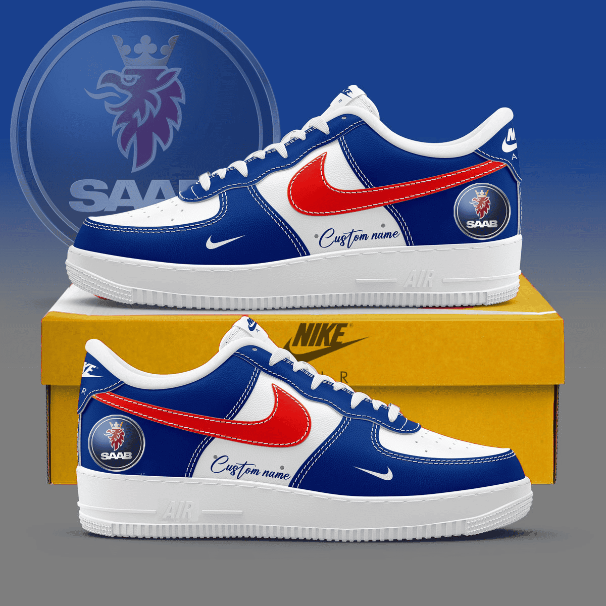 Ideafootwear Saab AB Air Low-Top Sneakers Shoes For Men And Women 9