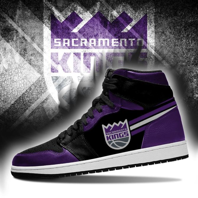 Ideafootwear Sacramento Kings NBA AJ1 High Sneakers Shoes For Men And Women 8