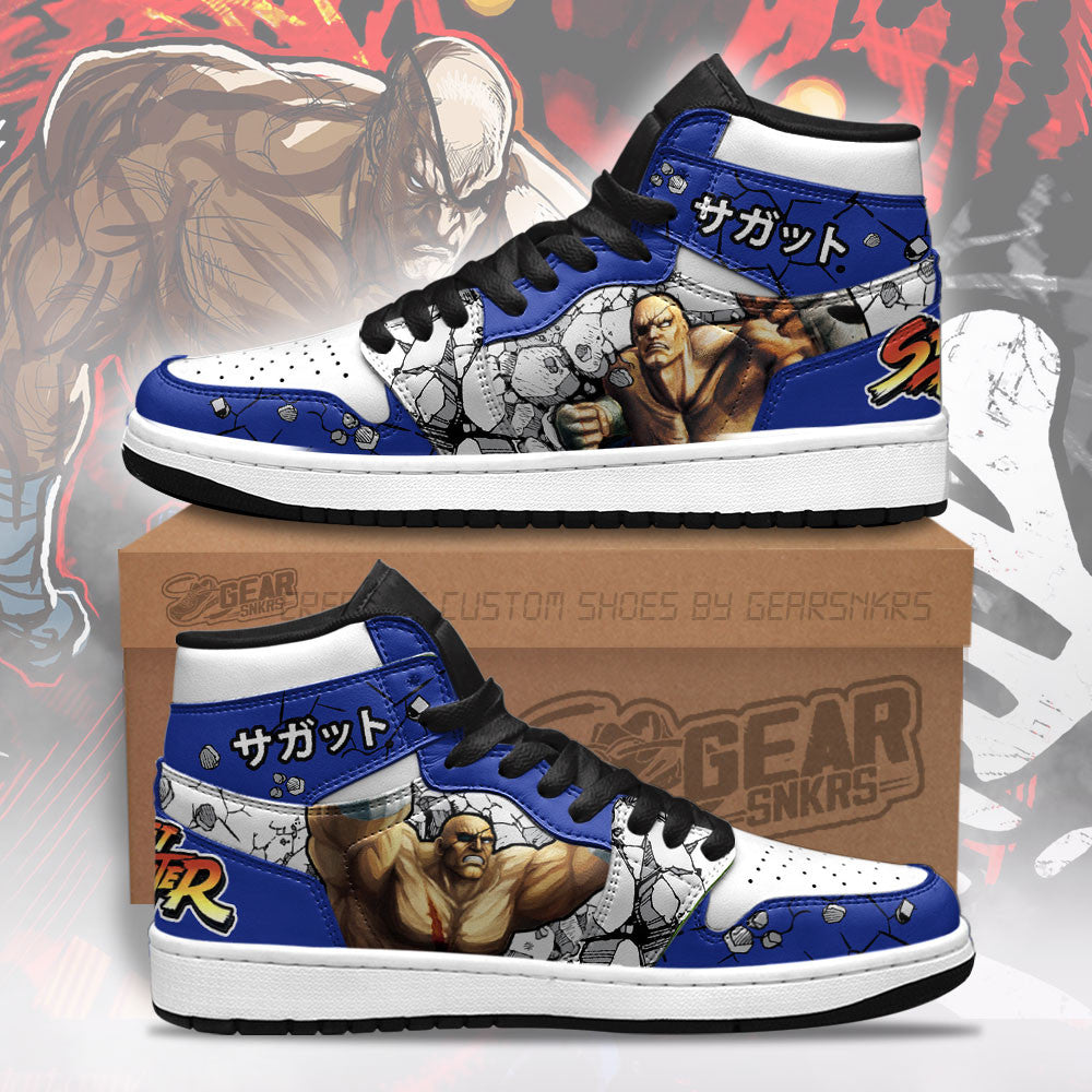 Ideafootwear Sagat Gameboy AJ1 High Sneakers Shoes For Men And Women 1