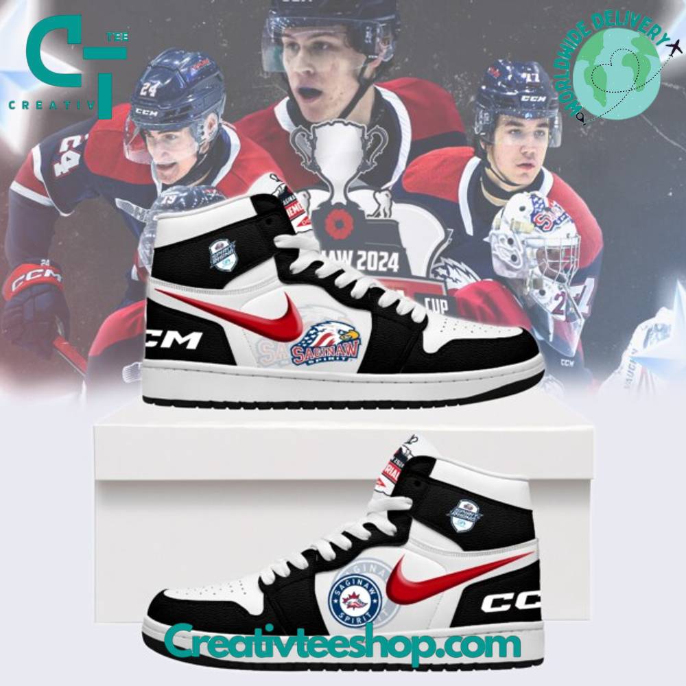 Ideafootwear Saginaw Spirit AJ1 High Sneakers Shoes For Men And Women 2