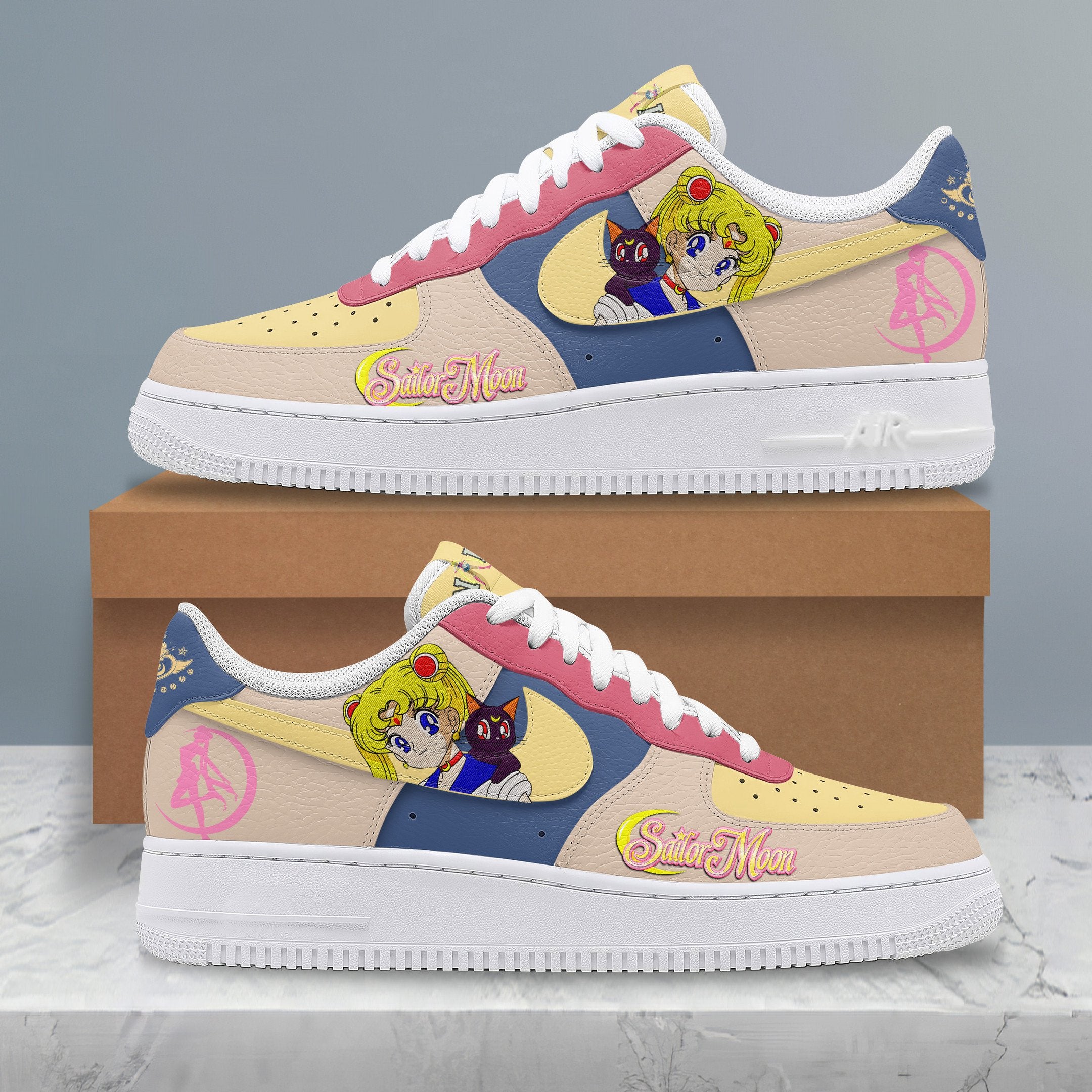 Ideafootwear Sailor Moon Air Low-Top Sneakers Shoes For Men And Women 1