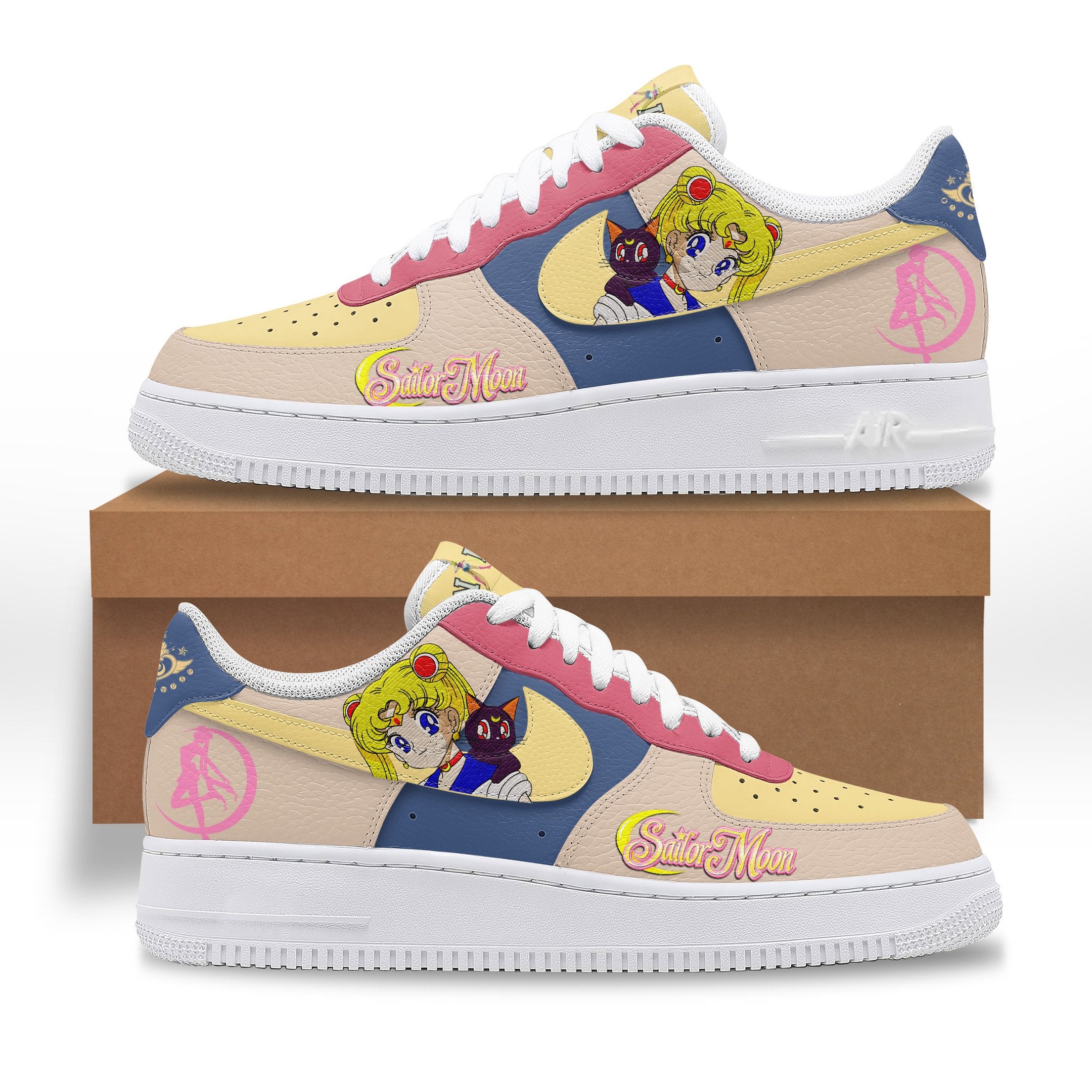 Ideafootwear Sailor Moon Air Low-Top Sneakers Shoes For Men And Women 1