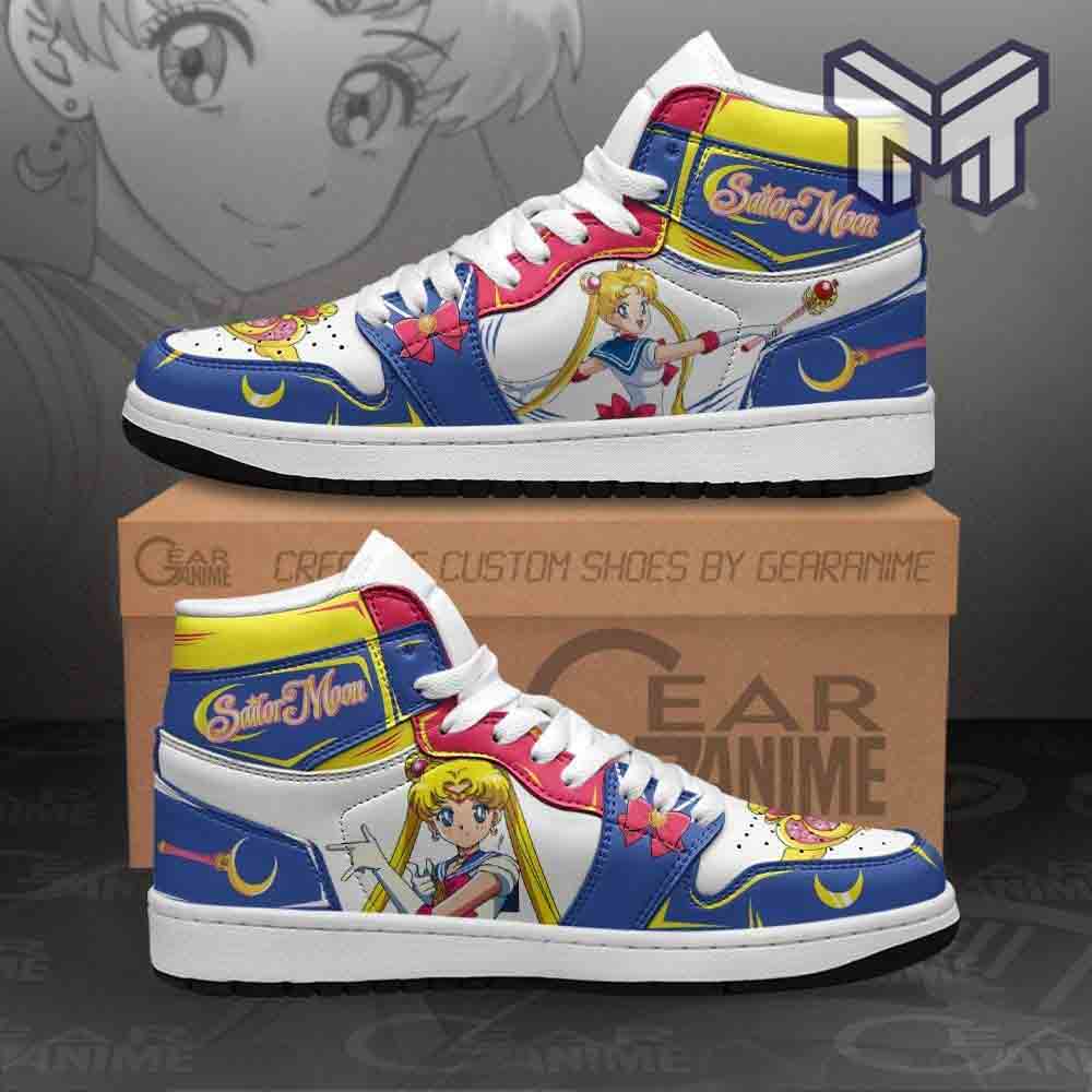 Ideafootwear Sailor Moon AJ1 High Sneakers Shoes For Men And Women 1