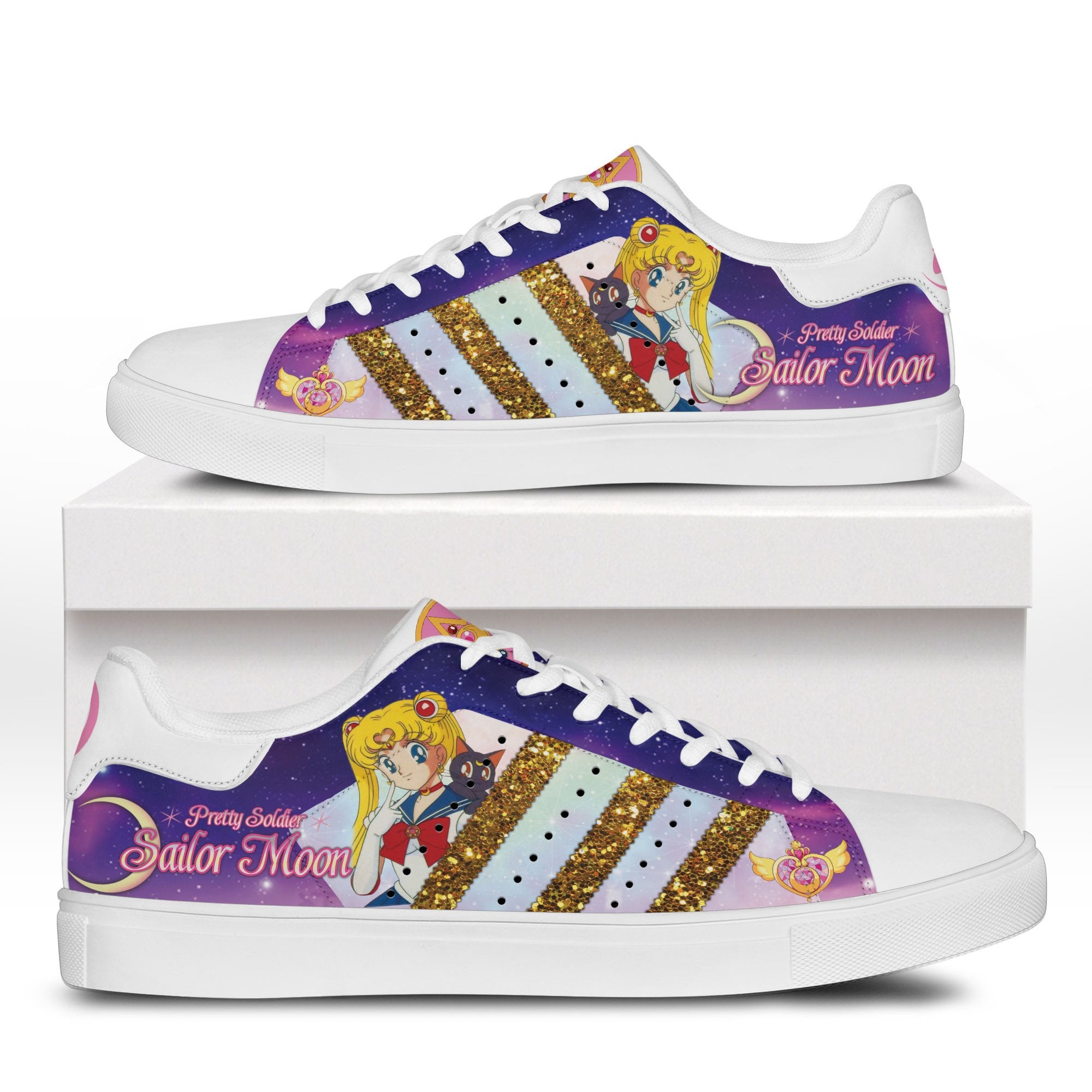 Ideafootwear Sailor Moon Skate Stan Shoes Sneakes For Men And Women 1