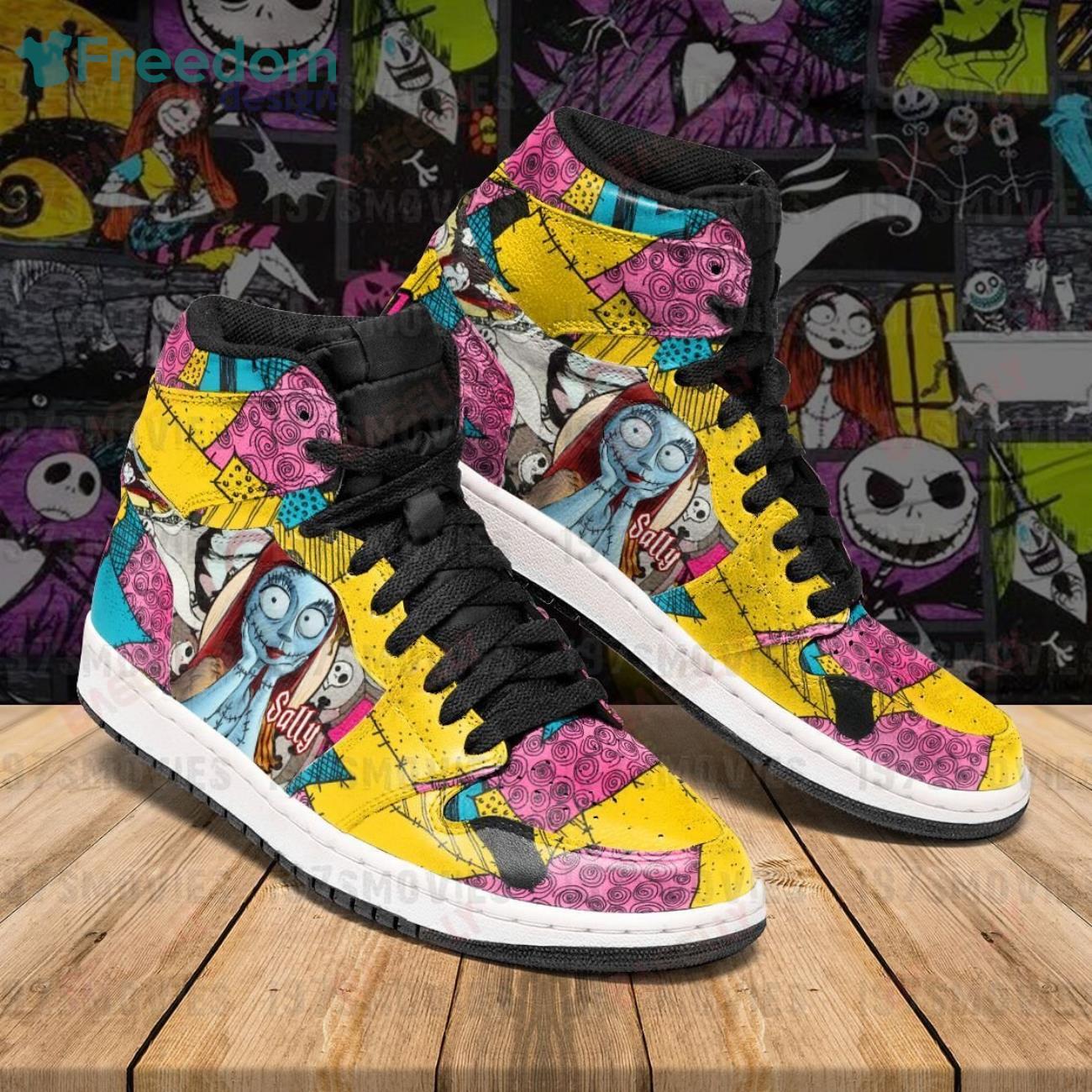 Ideafootwear Sally Nightmare Before Christmas Halloween AJ1 High Sneakers Shoes For Men And Women 1
