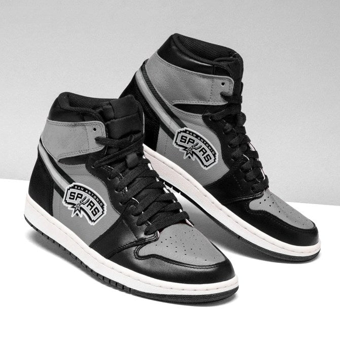 Ideafootwear San Antonio Spurs NBA AJ1 High Sneakers Shoes For Men And Women 7