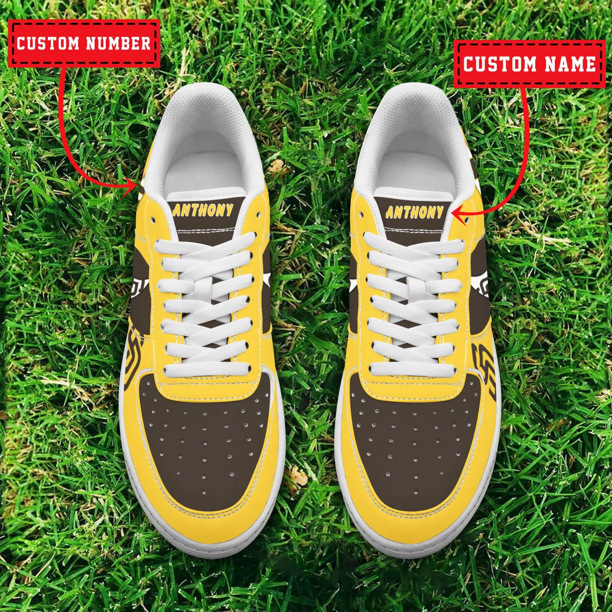 Ideafootwear San Diego Padres MLB Air Low-Top Sneakers Shoes For Men And Women 1