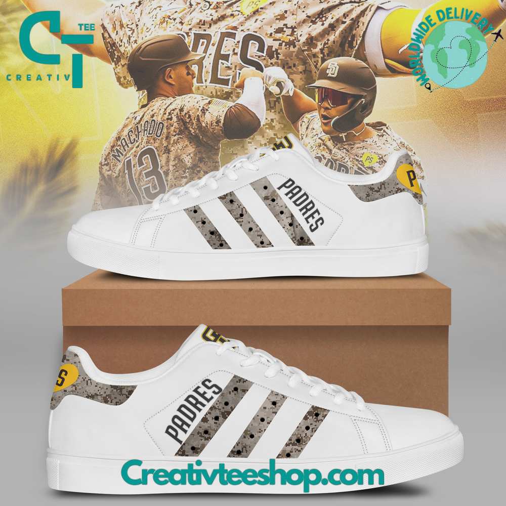Ideafootwear San Diego Padres Skate Stan Shoes Sneakes For Men And Women 1