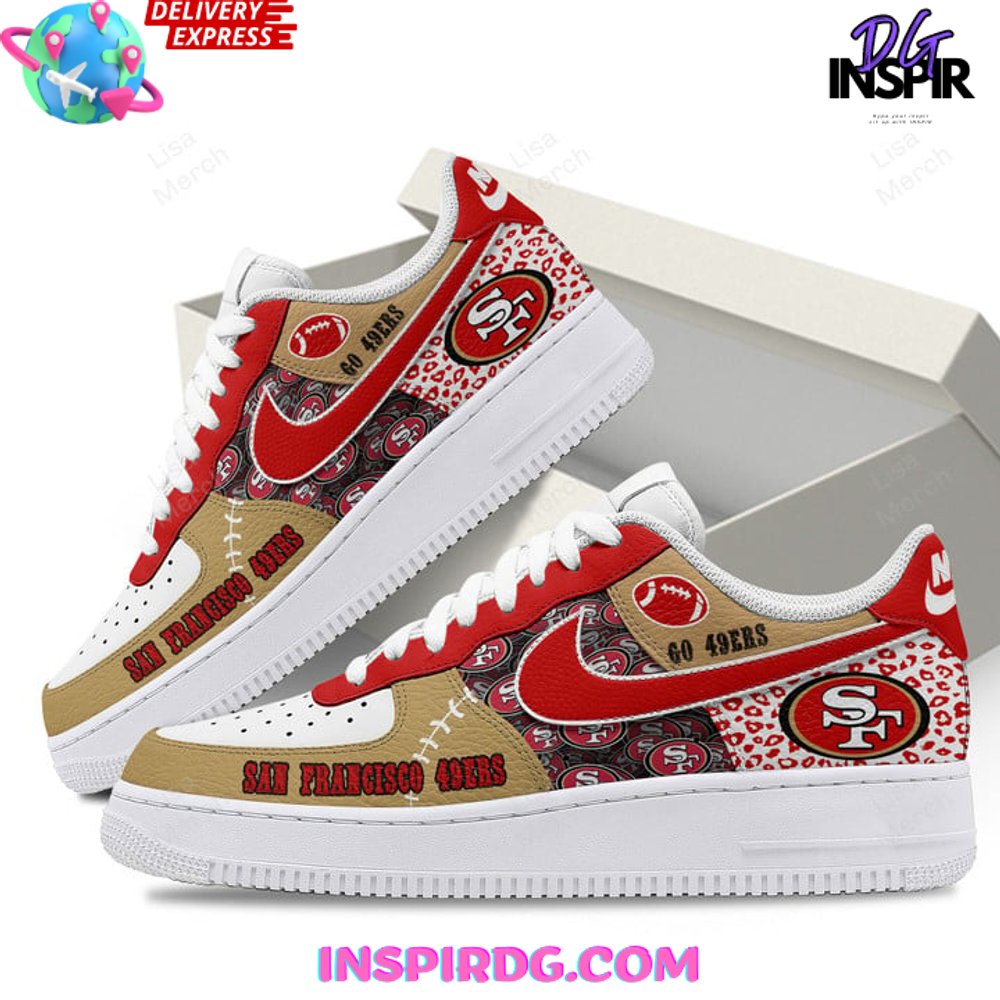 Ideafootwear San Francisco 49ers Air Low-Top Sneakers Shoes For Men And Women 9