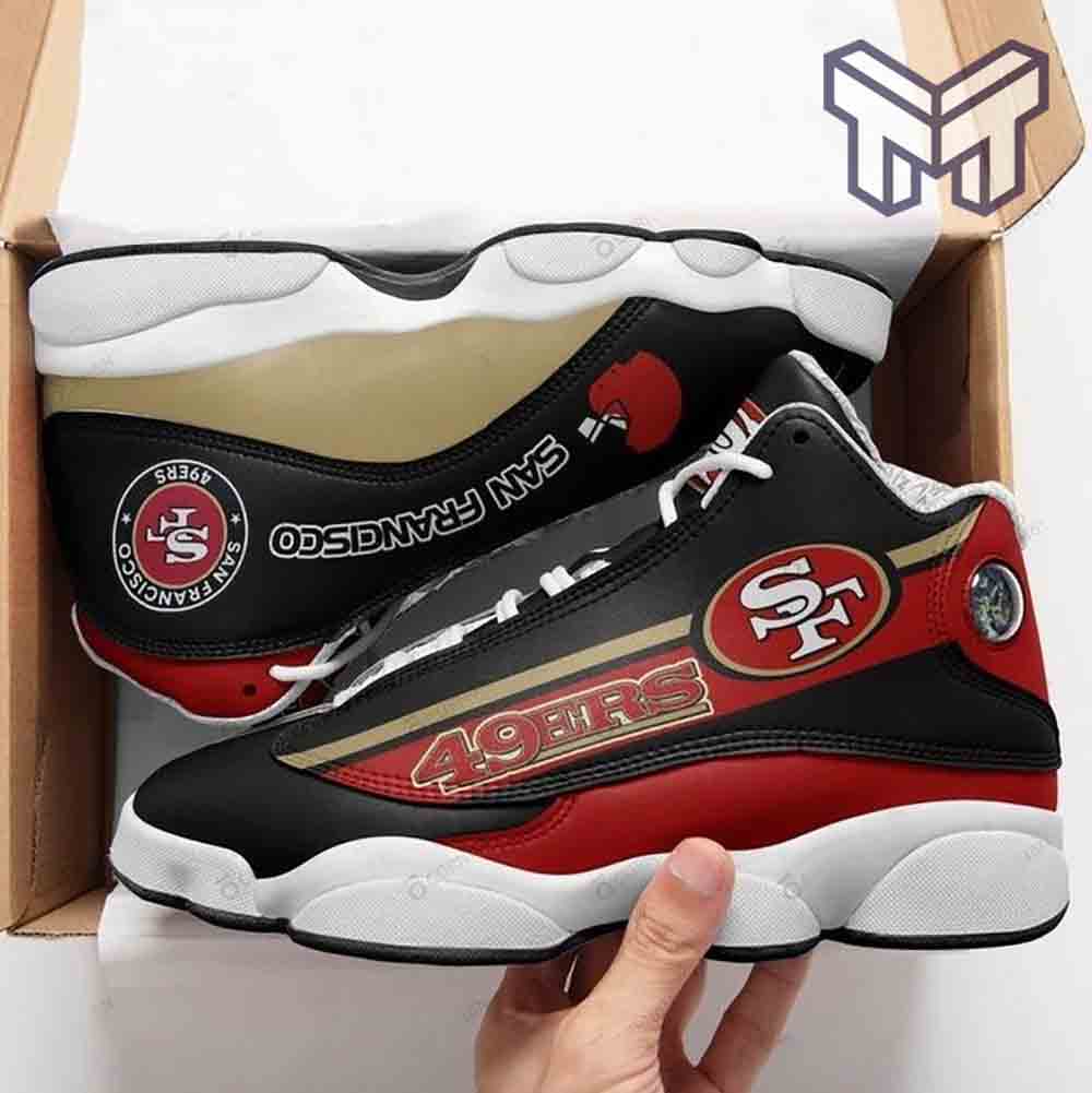 Ideafootwear San Francisco 49ers AJ13 Sneakers Shoes For Men And Women 15