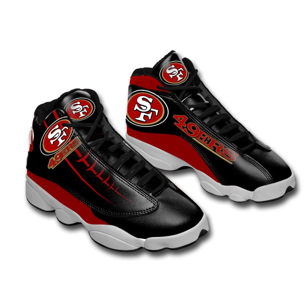 Ideafootwear San Francisco 49ers AJ13 Sneakers Shoes For Men And Women 29