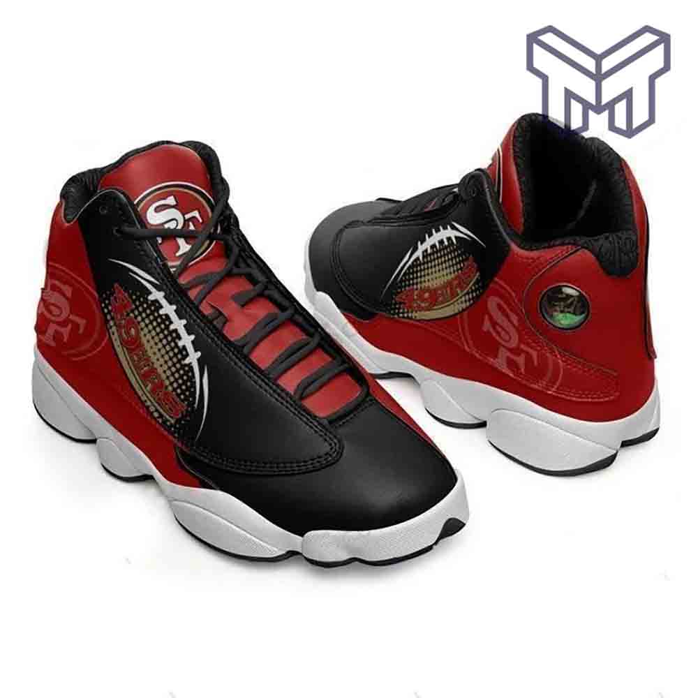Ideafootwear San Francisco 49ers AJ13 Sneakers Shoes For Men And Women 12
