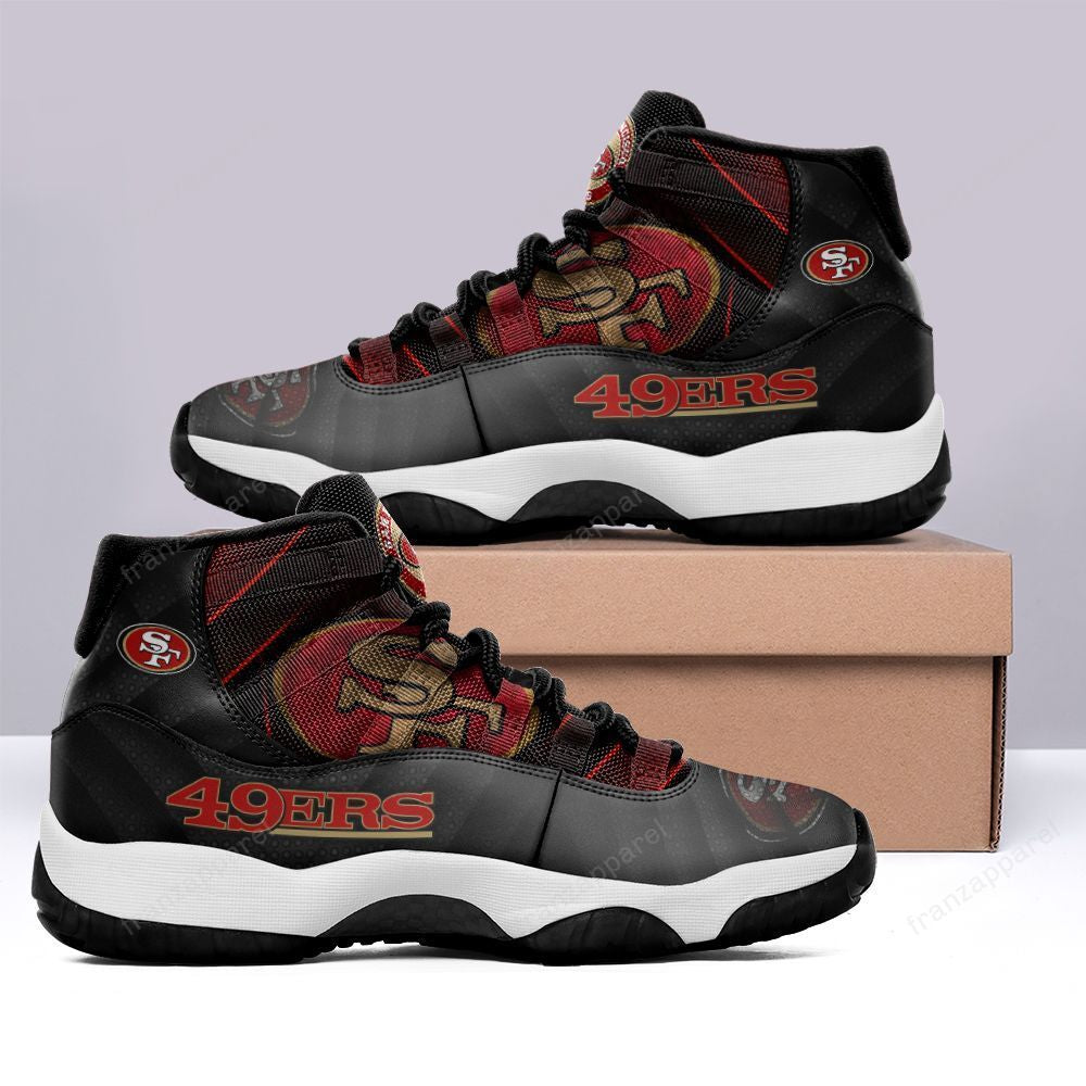 Ideafootwear San Francisco 49ers AJ13 Sneakers Shoes For Men And Women 27
