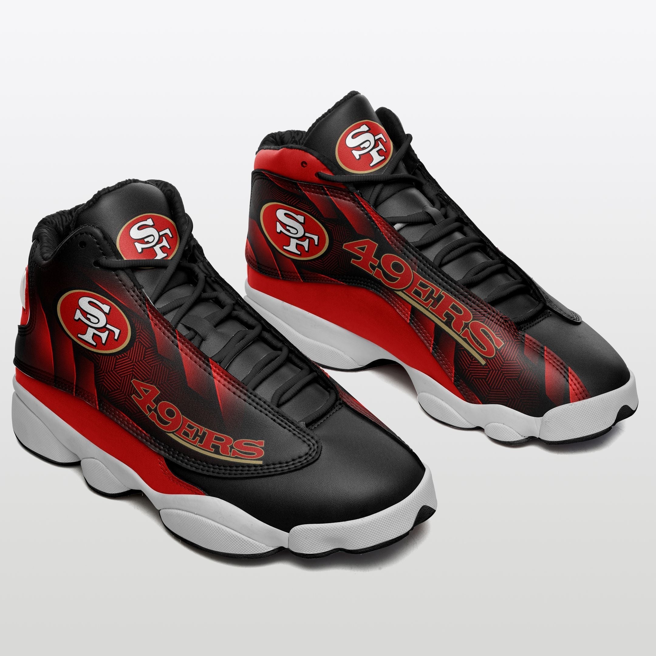 Ideafootwear San Francisco 49ers AJ13 Sneakers Shoes For Men And Women 38