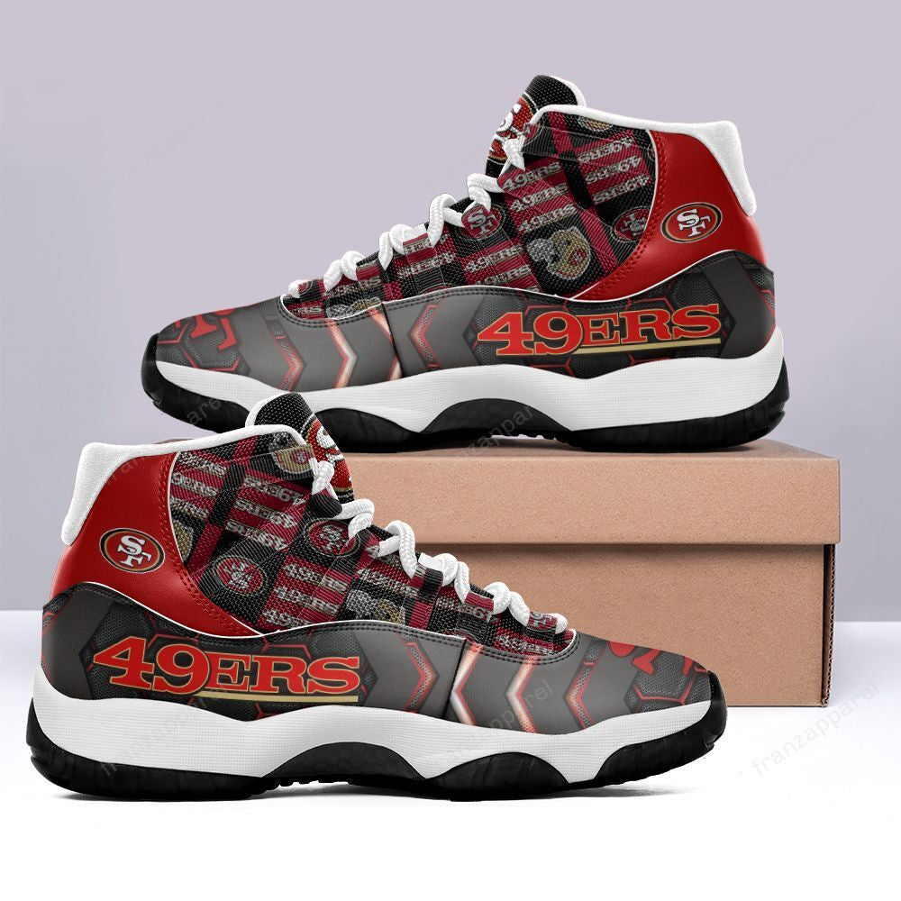 Ideafootwear San Francisco 49ers AJ13 Sneakers Shoes For Men And Women 26