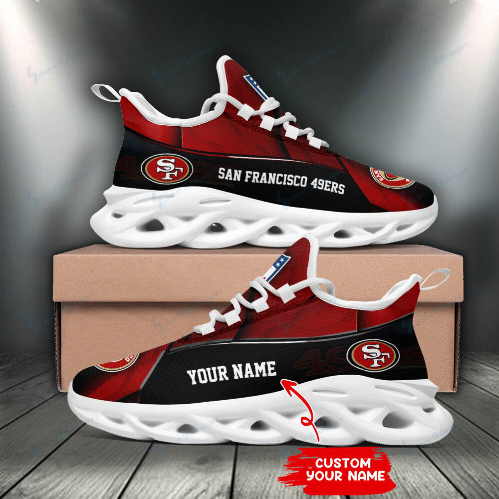 Ideafootwear San Francisco 49ers Max Soul Shoes Sneakers For Men And Women 9