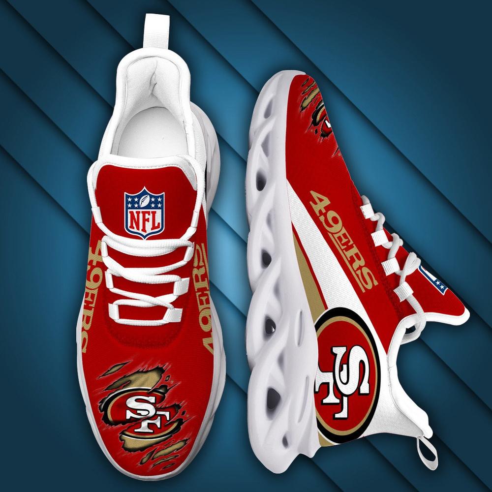 Ideafootwear San Francisco 49ers Max Soul Shoes Sneakers For Men And Women 46