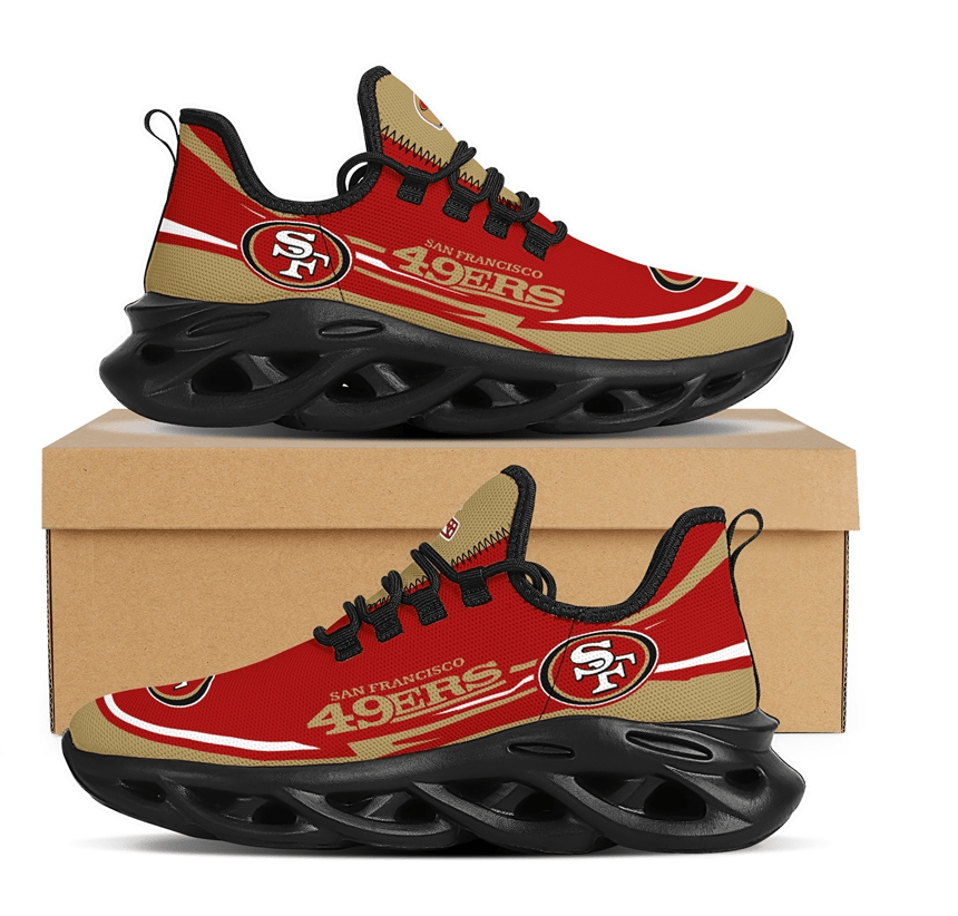 Ideafootwear San Francisco 49ers Max Soul Shoes Sneakers For Men And Women 104