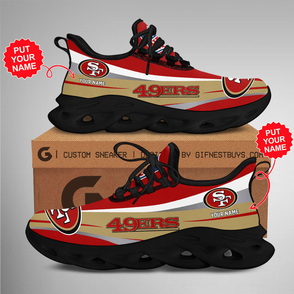 Ideafootwear San Francisco 49ers Max Soul Shoes Sneakers For Men And Women 106
