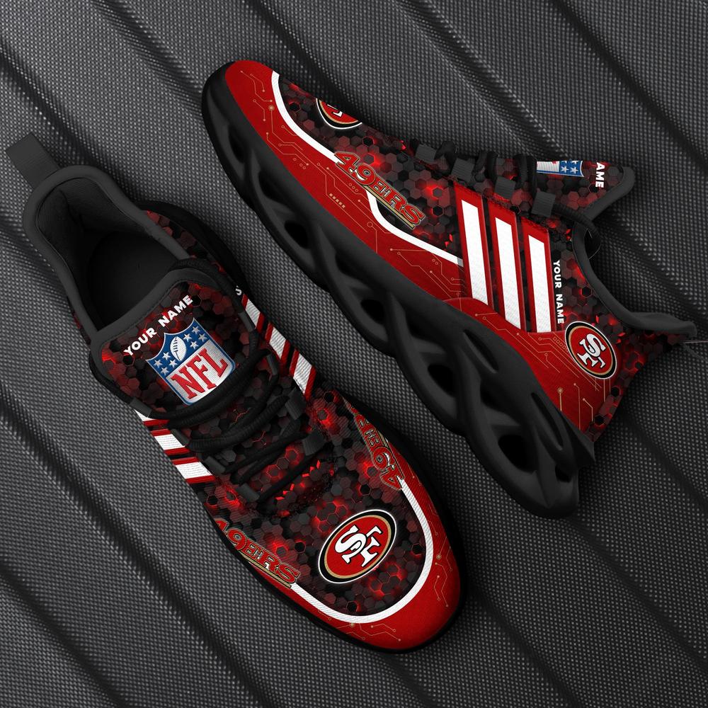 Ideafootwear San Francisco 49ers Max Soul Shoes Sneakers For Men And Women 125