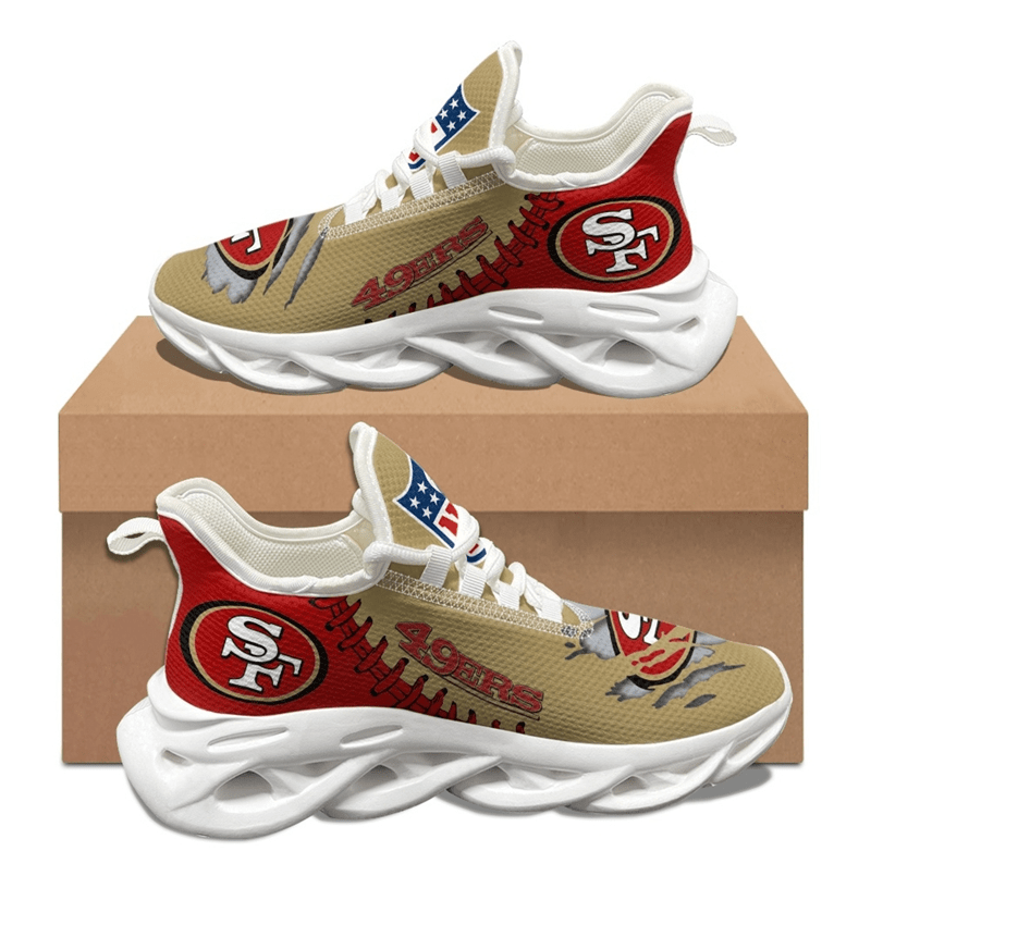 Ideafootwear San Francisco 49ers Max Soul Shoes Sneakers For Men And Women 101
