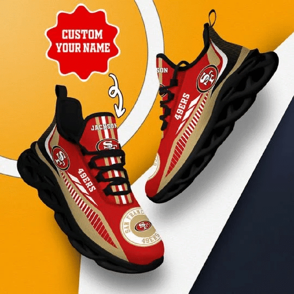 Ideafootwear San Francisco 49ers Max Soul Shoes Sneakers For Men And Women 117