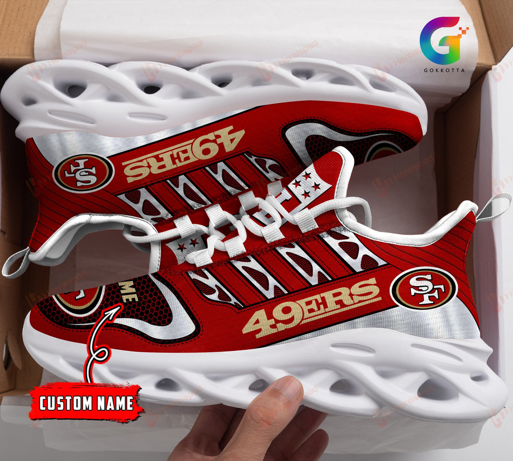 Ideafootwear San Francisco 49ers Max Soul Shoes Sneakers For Men And Women 122