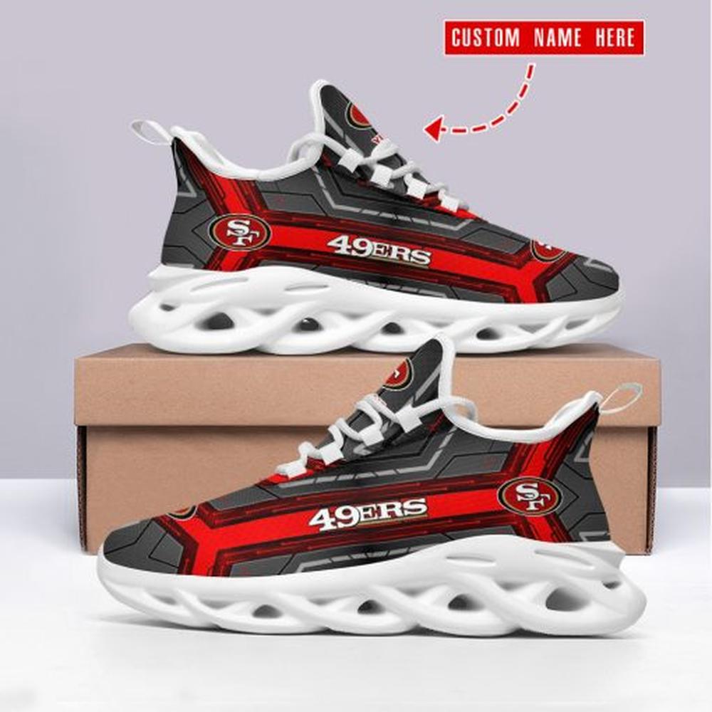 Ideafootwear San Francisco 49ers Max Soul Shoes Sneakers For Men And Women 10